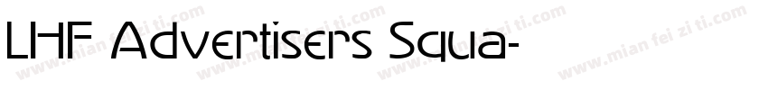LHF Advertisers Squa字体转换